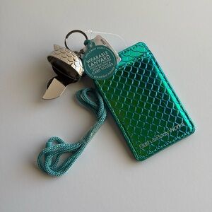 Bath Body Works Mermaid Wearable Lanyard Pocketbac Holder Card Keychain Necklace